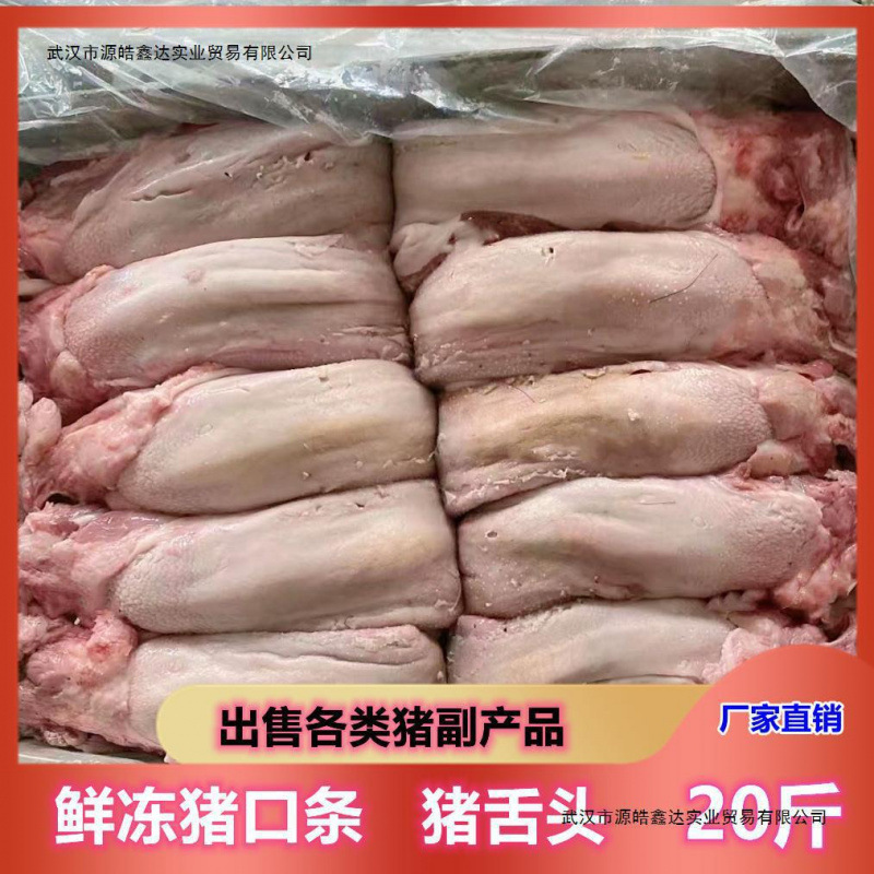 冷冻猪舌头 小根猪口条 带根猪舌 无根舌尖斤 饭店食堂新鲜包邮