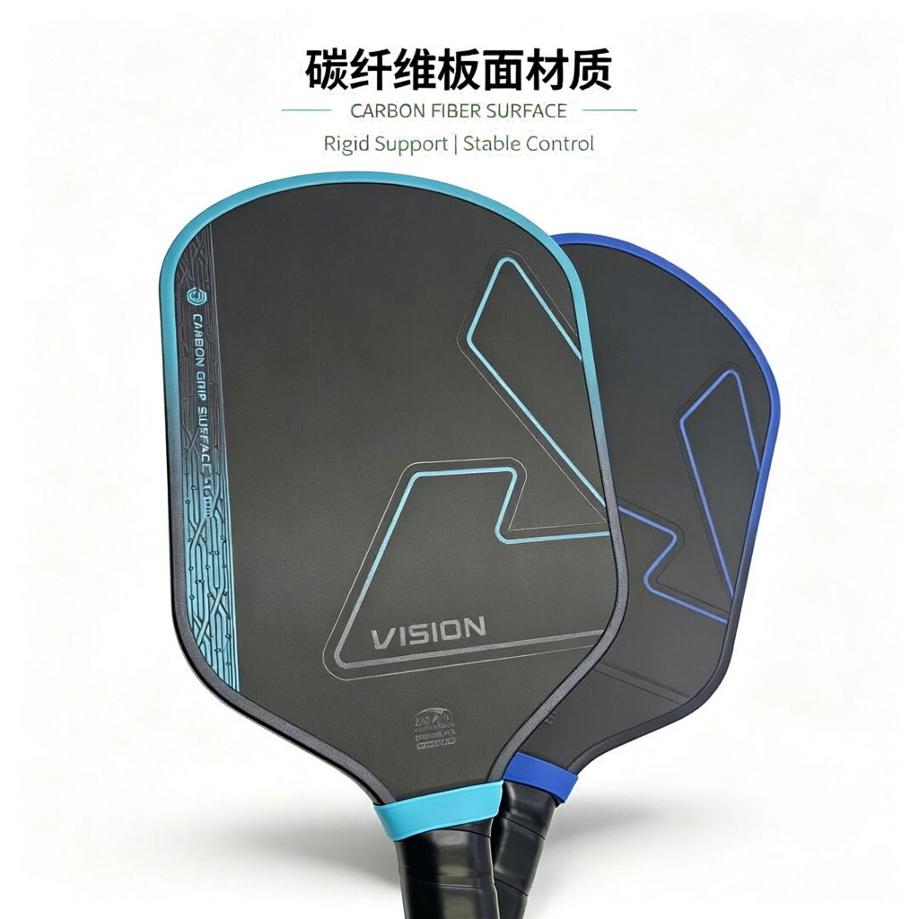 T700 carbon fiber pickleball racket with PP honeycomb panel, professional competition-grade sports equipment