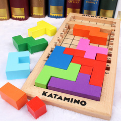 Children's toy Katamino, multi-change Russian block card, colorful space, 3D early education, intelligent block toy