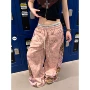 宽松显瘦美式夏季阔腿裤