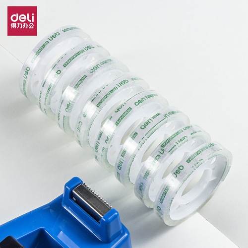 Deli transparent stationery glue transparent tape office small tape paste small wholesale student stationery tape correction tape