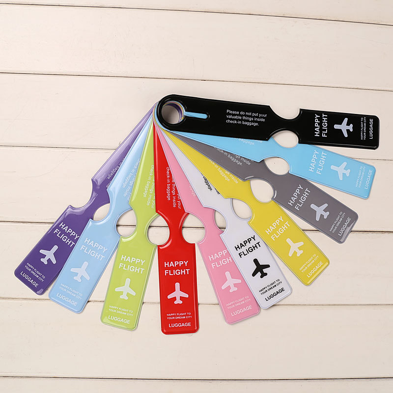 Wholesale Travel Trolley Case Anti-Lost Label Identification Tag Aircraft Boarding Tag Long Pvc Luggage Tag Wholesale Travel Trolley Case Anti-Lost Label Identification Tag Aircraft Boarding Tag Long Pvc Luggage Tag