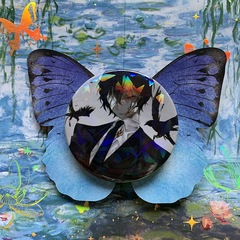 Bungou Stray Dogs Osamu Nakahara Dazai Staring at each other Animation peripheral laser tickets Doujin Baji peripheral badges