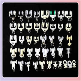 ✅窗帘滑轮 窗帘配件轨道滑轮 老式直轨弯轨轮子走珠滚轮 厂家直