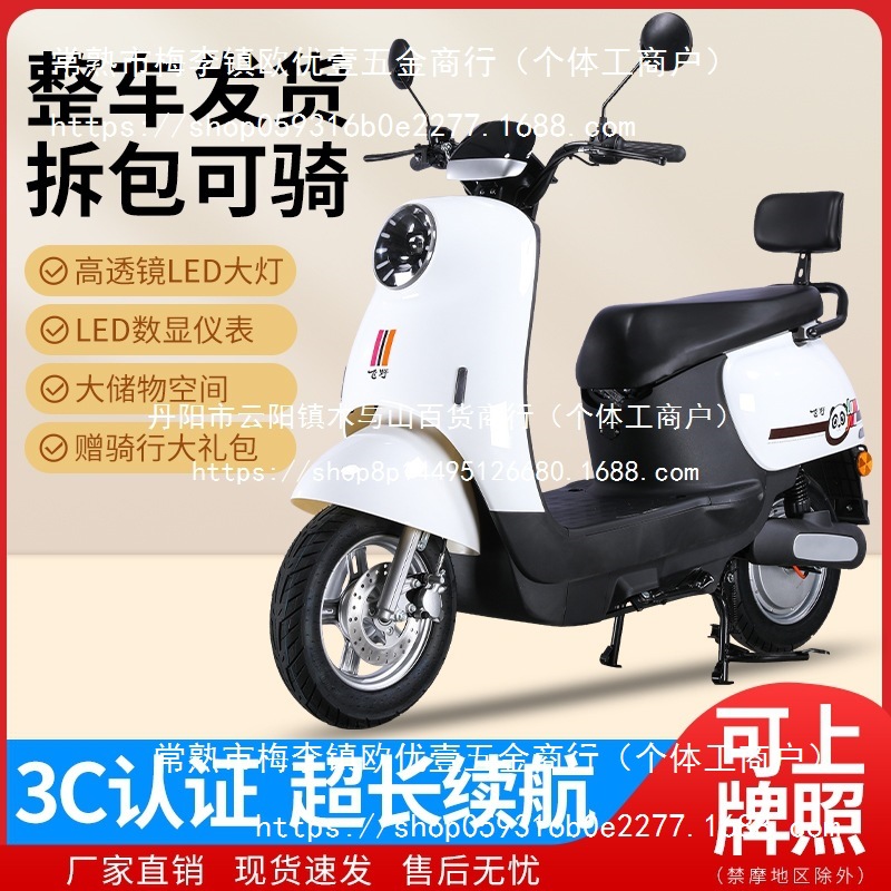 New Electric Vehicle Little Turtle King Battery Car Electric Motorcycle Two-Wheel Mobility Wholesale