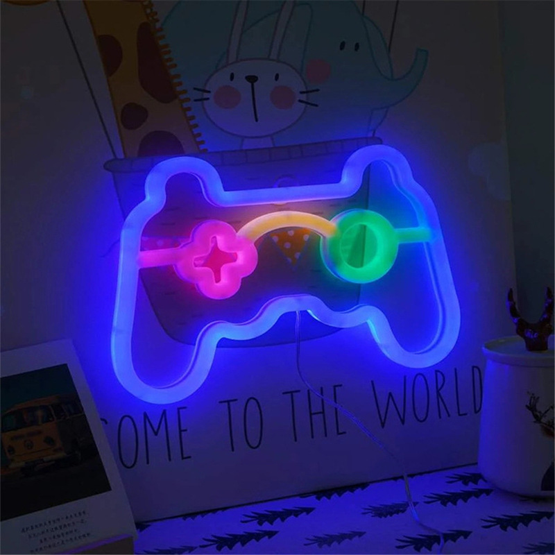 2026 New Model Neon Light Battery Box Game Controller Atmosphere Indoor Decorative Light Led Backboard Neon Light