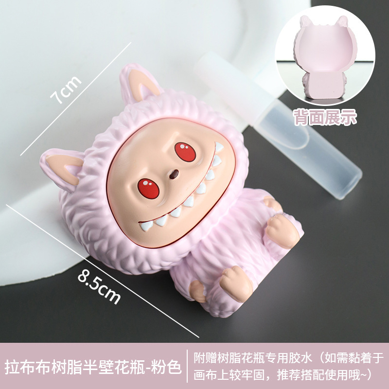 立体香薰瓶半壁花瓶diy油画石膏摆件花艺装饰画批发彩色画板|undefined