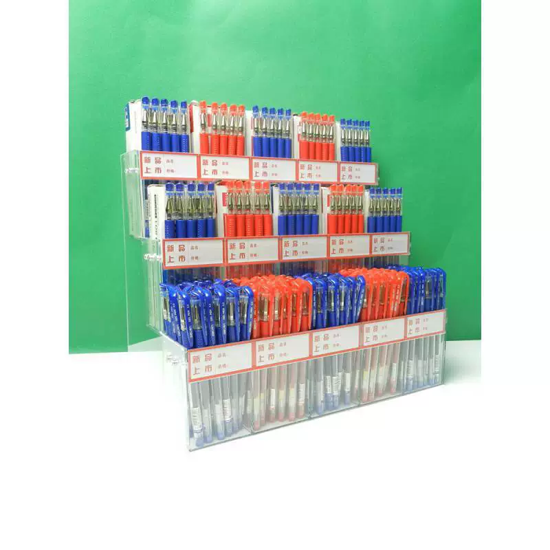 . Держатель ручки супермаркета акриловая подставка для ручек канцелярский магазин держатель ручки Карандаш нейтральная ручка дисплей ящика для хранения шариковой ручки
