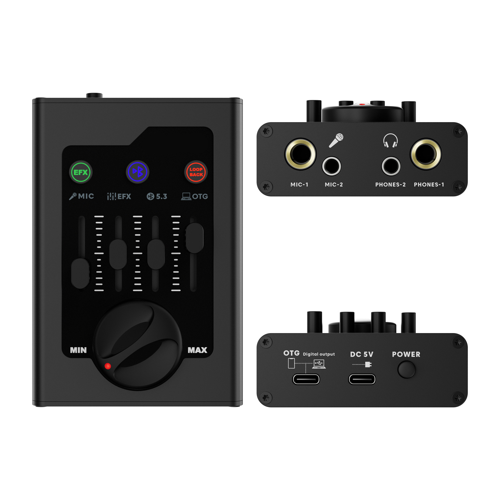 Tarjeta de Sonido para Transmisión en Vivo OTG para Grabación en Celular y PC