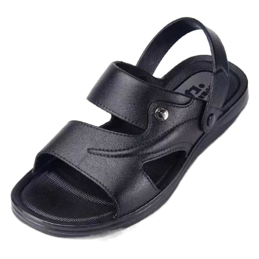 Сандалии Huili, мужские летние повседневные сандалии и тапочки, нескользящая износостойкая обувь для вождения автомобиля, обувь для пап среднего возраста, верхняя одежда, пляжная обувь