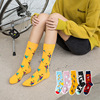 [Socks for men and women]Europe and America Foreign trade In cylinder Socks ins Chaopai Exorcism Colored flower Socks Casual socks