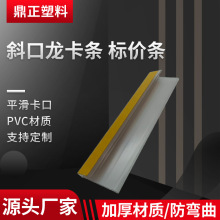 斜口龙卡条 厂家供应pvc超市货架标签条塑料透明价格牌价签条