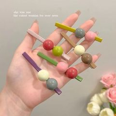 韩国简约侧边夹糖果色少女发夹鸭嘴一字夹后脑勺发卡卡子刘海头饰