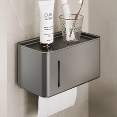 トイレ吸盤ティッシュボックス壁掛け式穴なし浴室トイレ防水トイレットペーパーボックスティッシュホルダー