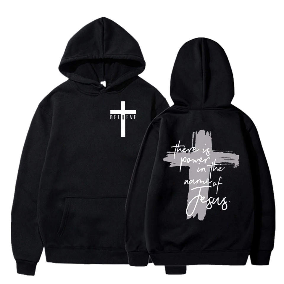 Mujeres/Men Christian Faith Essential Hoodies There Is Power i