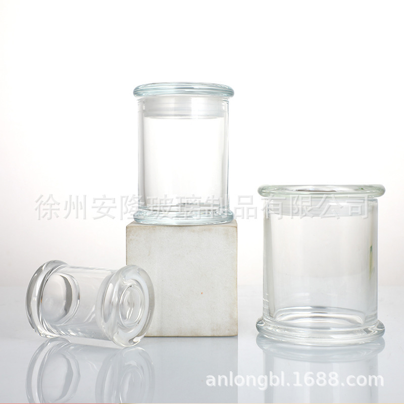 定制玻璃蜡烛杯可加工蜡烛罐简约透明创意香薰玻璃烛台伴手礼空瓶|undefined