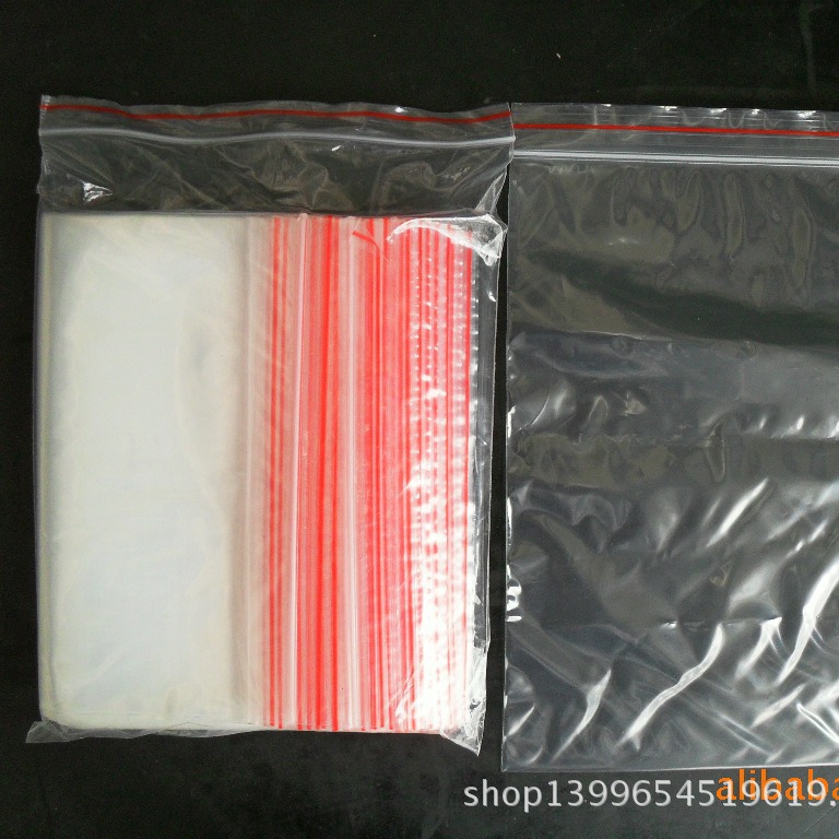 环保pe骨袋 自封袋14*20 拉链袋 食品专用密封袋 透明包装袋