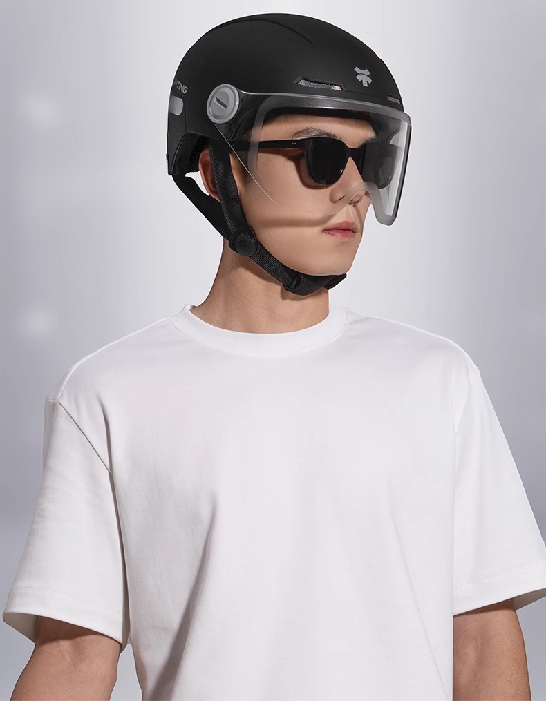3C Certified Large Electric Vehicle Helmet for Men, All-Season Safety Helmet, Battery Motorcycle Large Size Half Helmet, Winter Helmet for Women