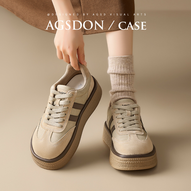 Zapatos de entrenamiento de la mujer 2025 nuevo invierno retro zapatos de skate casuales ligeros y zapatos deportivos de lana