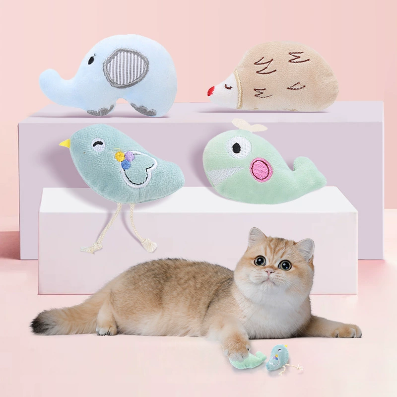 Милый плюшевый мятный игрушечный питомец для снятия скуки, кот