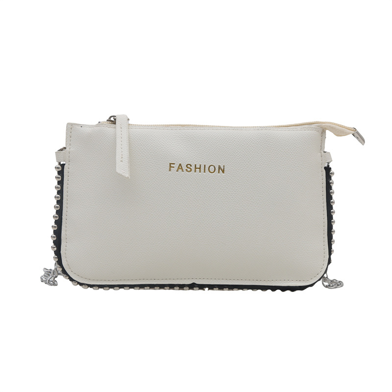 Casual coreano simple mochila personalidad bolso pequeño para mujeres 2025 primavera nueva moda perlas simple bolso de hombro