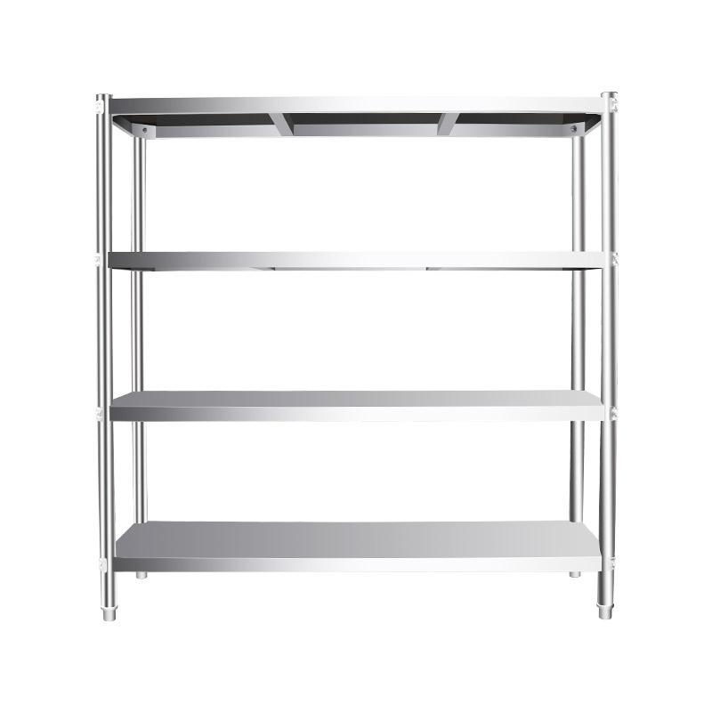 Estantería de Exhibición para Supermercado, Estantes de Acero Inoxidable, Estantes Planos para Supermercado, Estantes Comerciales de Cocina, Fabricante de Estanterías de Almacenamiento de Múltiples Niveles para Almacén image 7