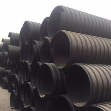 西安廠家供應全新現貨黑色鋼帶增強hdpe螺旋波紋管排水排污管