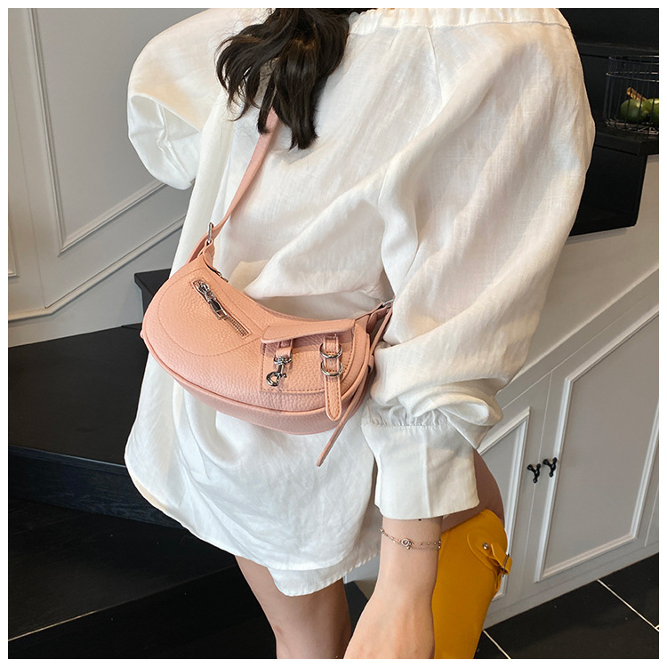 Underarm trendy and fashionable dumpling bag for women, simple and versatile Korean style single-shoulder bag, 2025 new niche design crossbody bag undefined