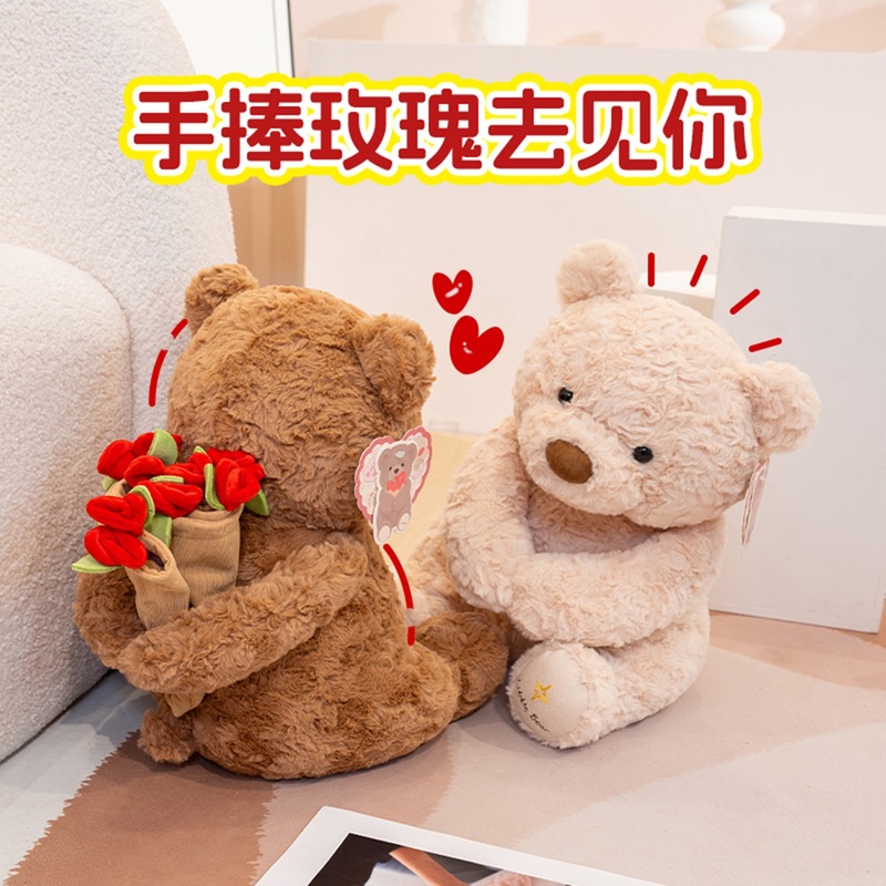 正版のバラの熊の人形のぬいぐるみのぬいぐるみのネットの赤いテディの熊の人形の520は女子学生に贈り物の卸売りを送ります。|undefined