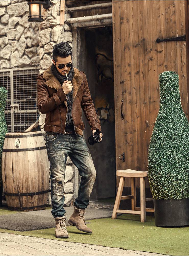 Brown Leather Jacket 4