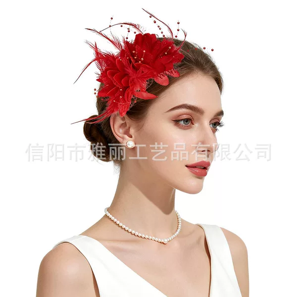 Amazon's Best-Selling Feather Flower Headband for Carnival, Festival, Party, Stage Performance, Hair Accessories, Bride's Festival Headpiece