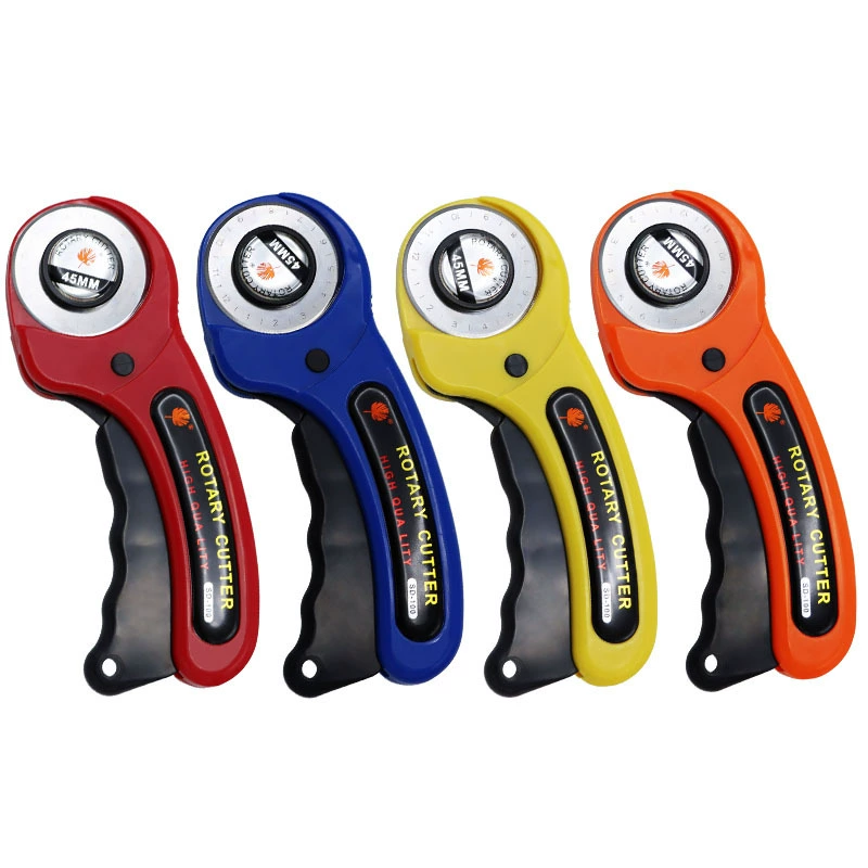 Роликовый резак в стиле пэчворк 45 мм резак для кожи с лезвием резиновое кольцо режущее лезвие ручка ролик