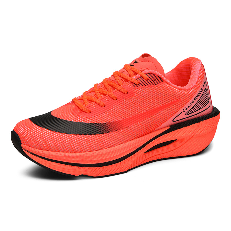 Zapatos de correr profesionales de maratón de otoño, zapatos deportivos transpirables para hombres y mujeres, zapatos de corrida de carbono ligero y amortiguador.
