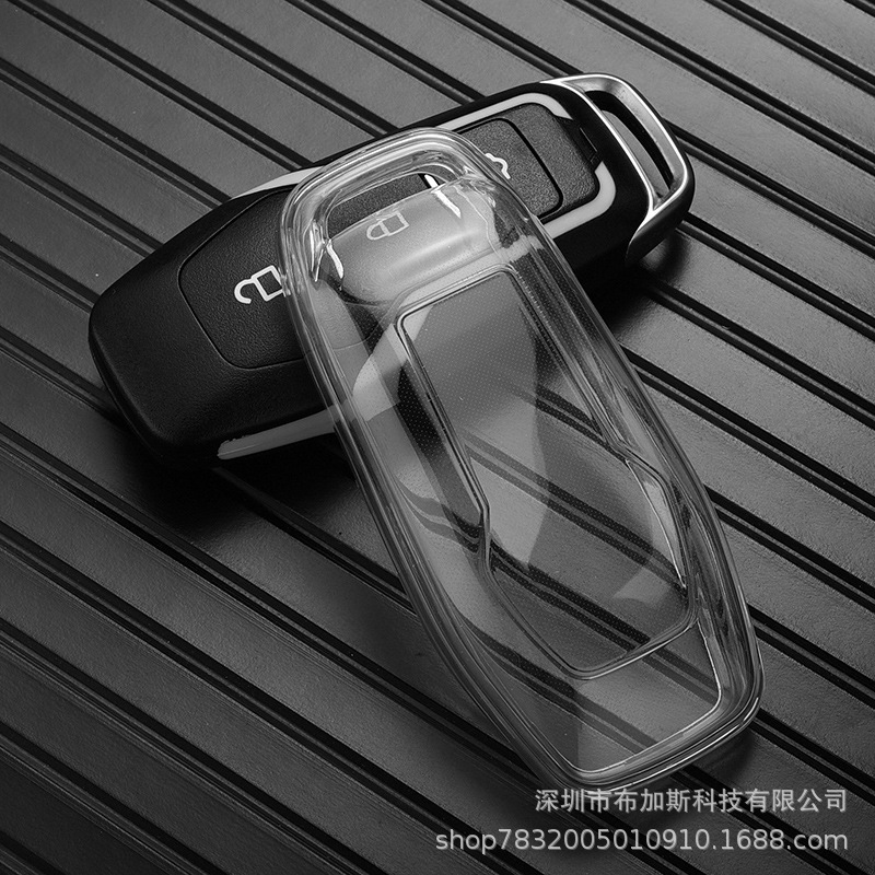 Suitable for Ford Ruijie Mondeo key case Taurus Explorer wild horse car key case shell buckle transparent men