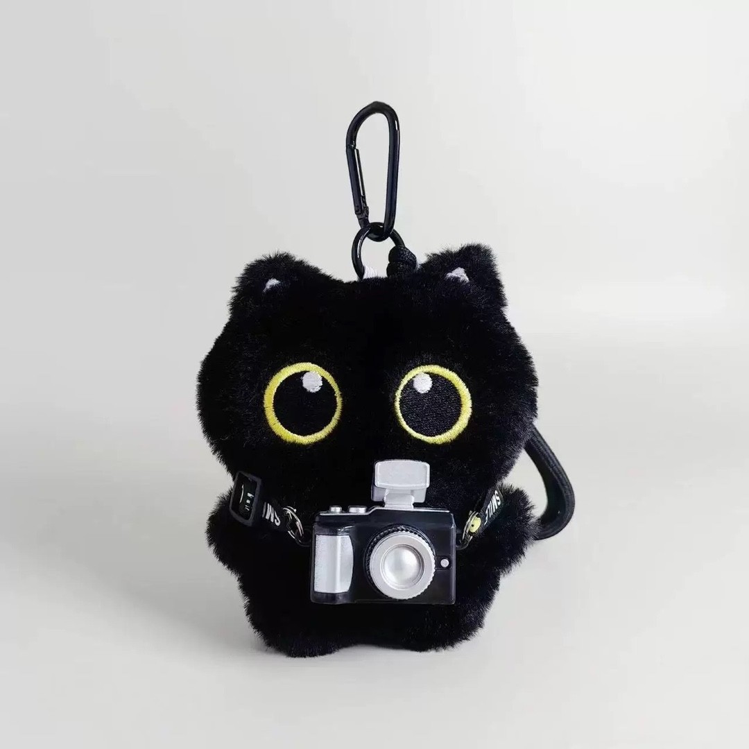 Nuevo gatito colgante de Año Nuevo para atraer dinero billetera gato lindo muñeca de peluche llavero muñeca regalo pareja