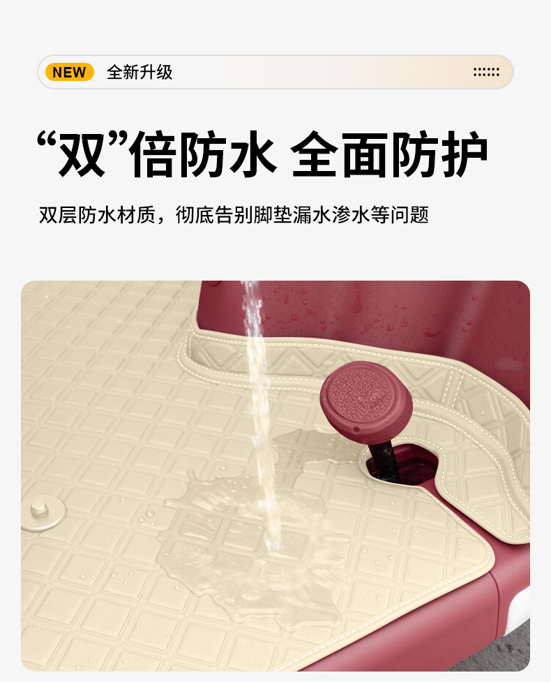 Suitable for Jinpeng Su7 Classic Version-B Electric Tricycle Foot Mat Jp800Dzk-16A Foot Mat Decorative Accessories