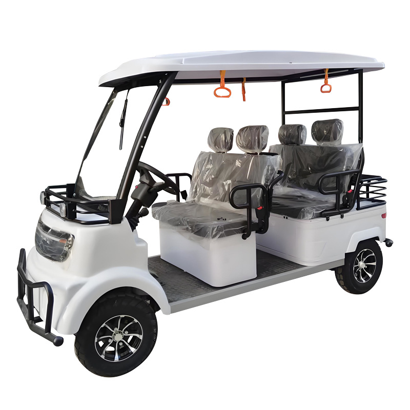 Nuevo tipo de coche de turismo eléctrico con cobertizo, sitio escénico de la propiedad, fábrica de scooter, carro de golf, exportación de comercio exterior