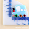 Car, resin with accessories, cream phone case, fridge magnet, ink pad, accessory, handmade