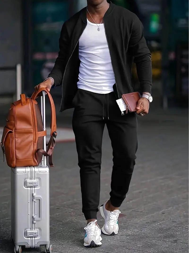 Traje básico simple de dos piezas a juego de colores Venta caliente de todo fósforo chaqueta de talla grande traje de pantalón WL9-ML1