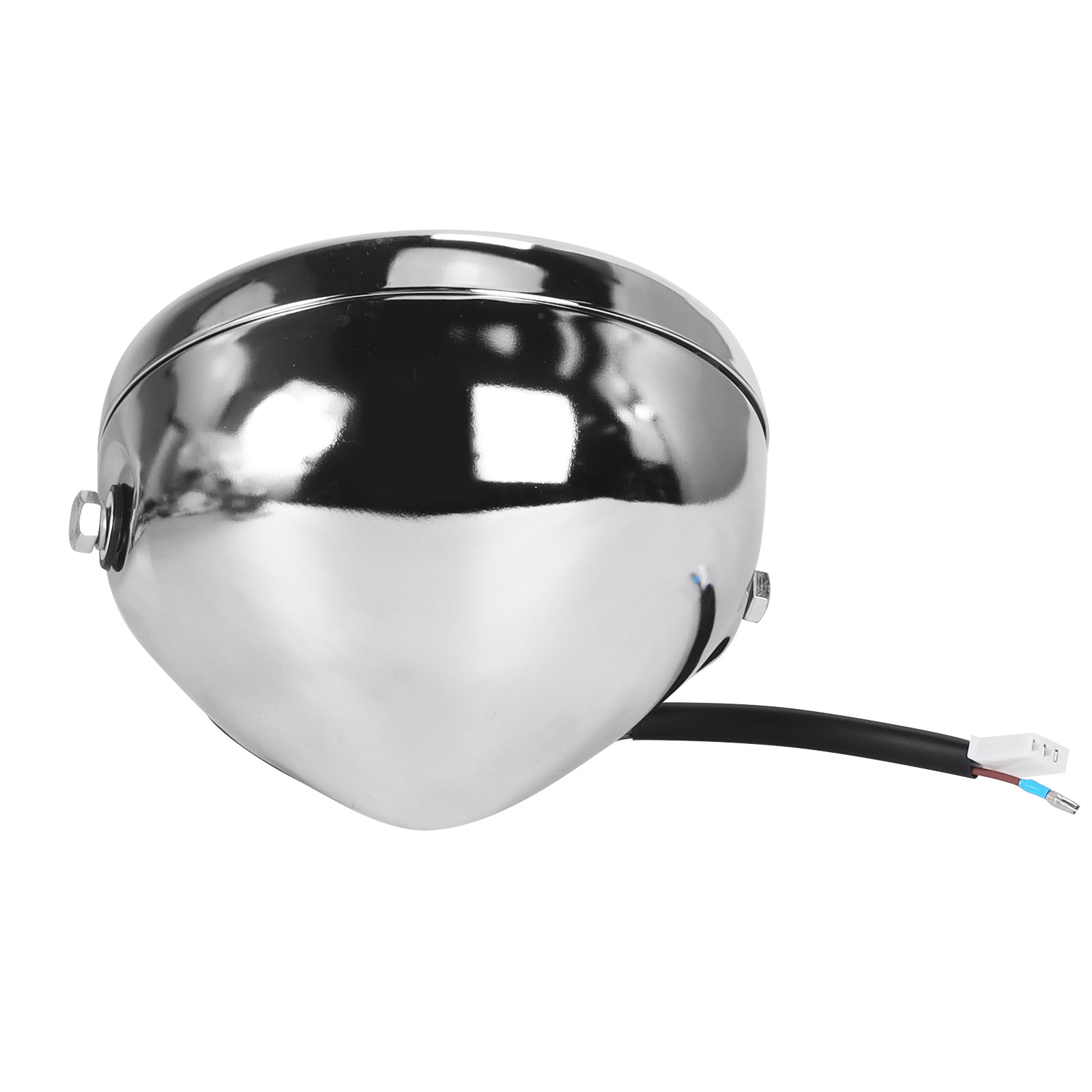 Modified Retro Headlight GN125 Retro Black Shell Round Headlight