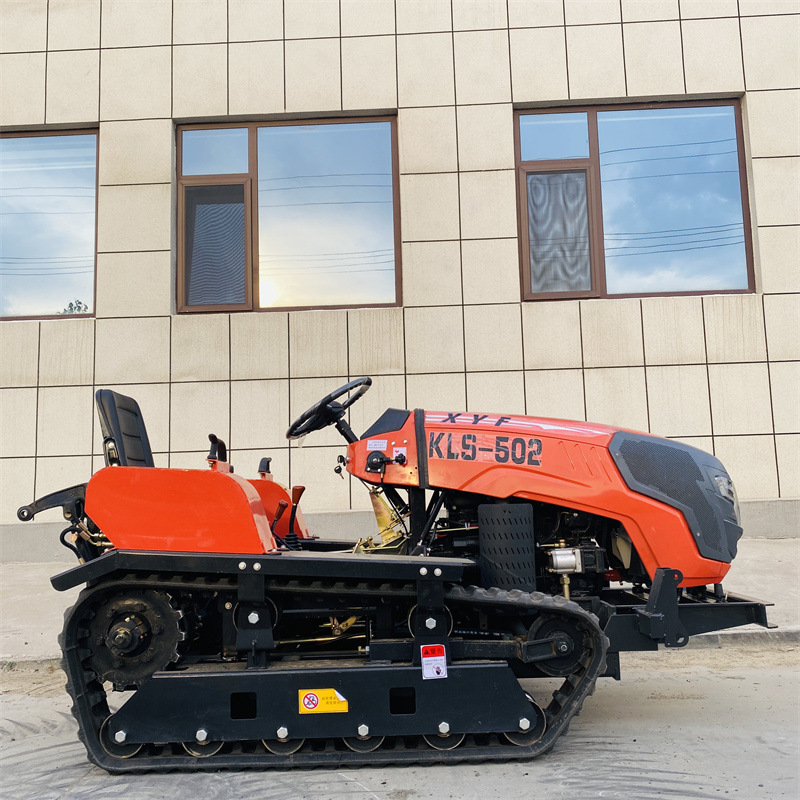 Tractor tipo rastreo pequeño multifuncional micro-agüe y seco de tierra cultivada microflaculante de montaña colina cultivadora agrícola