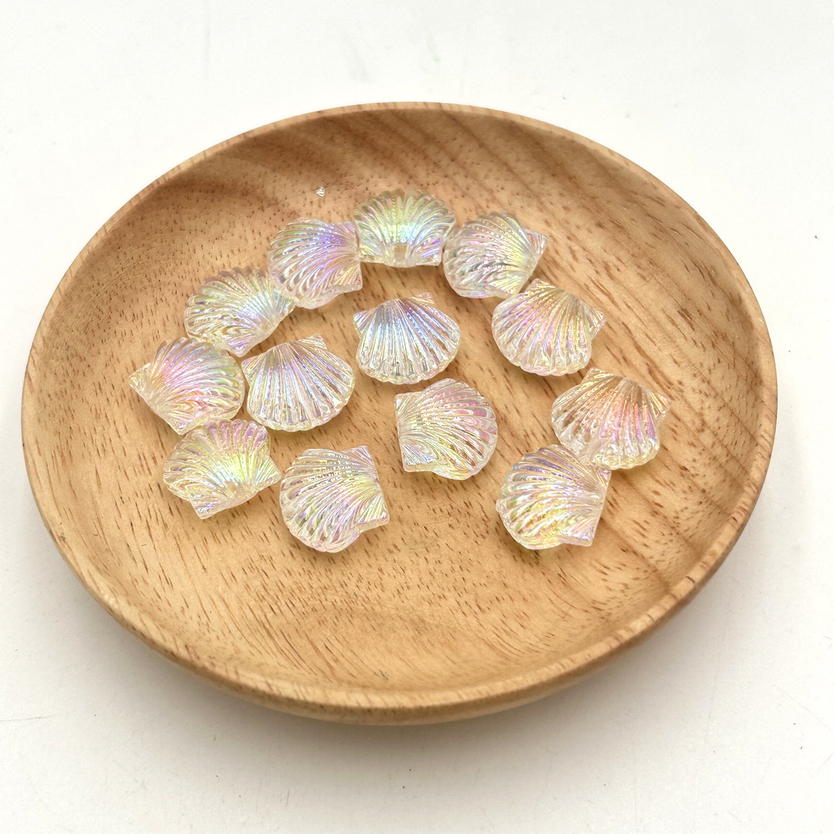 16 * 14mm high-quality UV color-plated Alec three-dimensional scallop shell DIY mobile phone chain pendant jewelry accessories