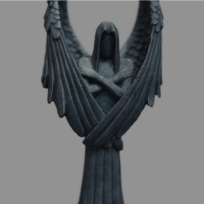 跨境新品黑暗天使雕像树脂工艺品摆件暗黑天使雕塑家居桌面摆件