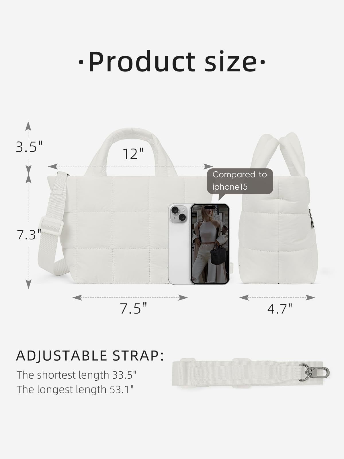 Borsa a tracolla trapuntata da donna per viaggi e sport_voghion.com