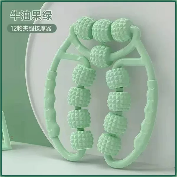 12-Wheel Leg Massager Roller Calf Muscle Relaxation Leg Beauty Device Massage Slimming Leg Ring Leg Clamp Leg Beauty Clip