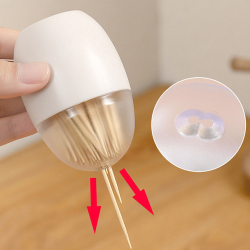 Egg toothpick box wholesale magnetic transparent Japanese style household light luxury living room restaurant refrigerator microwave oven toothpick holder