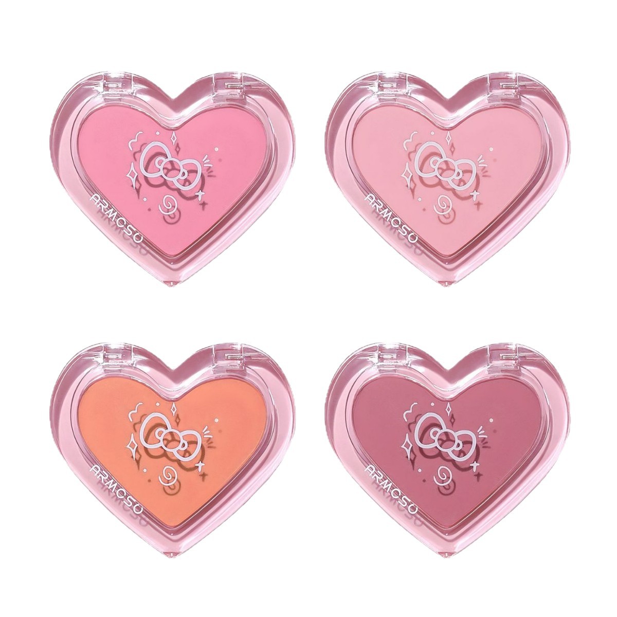 Armosu Love Vitality Blush Multicolor mate Brillante y color para principiantes, fácil de colorear, crema de rubor, puré, un plato multiusos