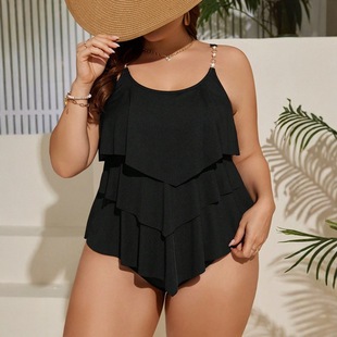 Large Size Three-Flap Shoulder Strap Adjustment Sexy Slimming Amazon Aliexpress New Bikini