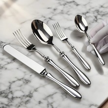 304高档葫芦柄刀叉勺西餐具 五星级酒店锻打工艺西餐牛排刀贝壳勺