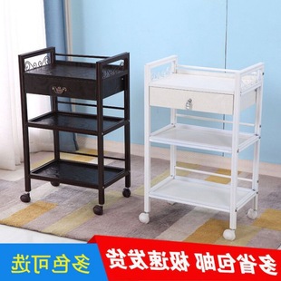 Car yard trolley three-layer hairdressing shelf barber shop tool car cabinet tattoo embroidery instrument shelf